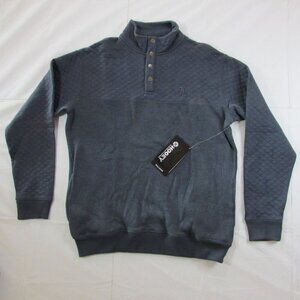 Hooey Men's Quarter 1/4 Snap Stevie Quilted Pullover - Blue